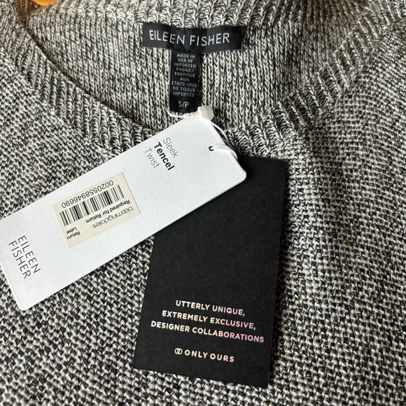 EILEEN FISHER Knit Hi-Low Sleeveless Dress (S/P) NWT - Picture 7 of 8